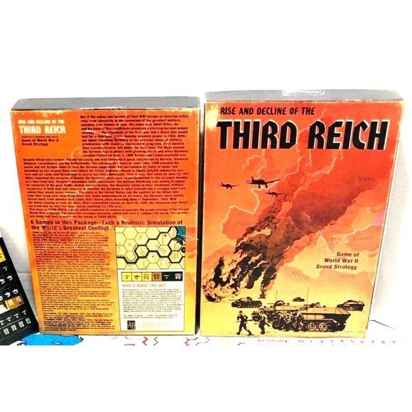 VTG Rise Decline Of Third 3rd Reich Avalon Hill Bookcase Game 2nd Ed 1974 WWII - Picture 2 of 8